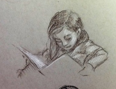 lil girl reading